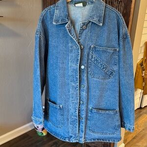 Grass Roots Classic Blue Denim Jean Jacket Medium